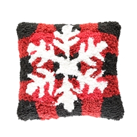 Snowflake Latch Hook Pillow - 400138