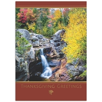 Screw Auger Falls Thanksgiving Cards - 10899